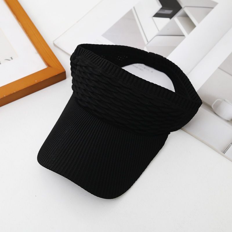 1pc Women Anti-UV Sun Hats Breathable Adjustable Empty Top Visor Caps for Tennis Golf Running Travel Beach Sport Outdoor Hat