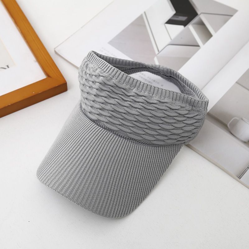 1pc Women Anti-UV Sun Hats Breathable Adjustable Empty Top Visor Caps for Tennis Golf Running Travel Beach Sport Outdoor Hat