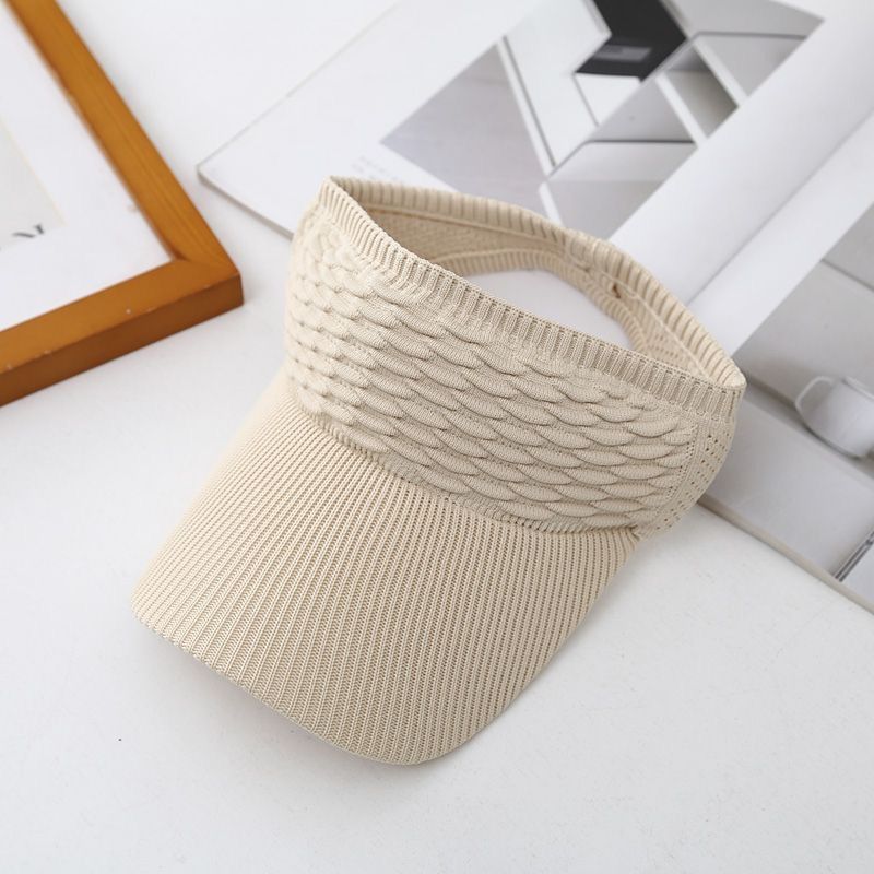 1pc Women Anti-UV Sun Hats Breathable Adjustable Empty Top Visor Caps for Tennis Golf Running Travel Beach Sport Outdoor Hat