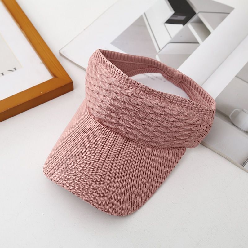 1pc Women Anti-UV Sun Hats Breathable Adjustable Empty Top Visor Caps for Tennis Golf Running Travel Beach Sport Outdoor Hat