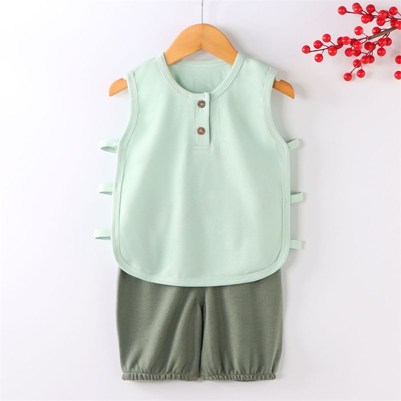 New Summer Baby Girls Clothes Children Boys Casual Vest Shorts 2Pcs/Sets Infant Outfits Toddler Sports Costume Kids Tracksuits
