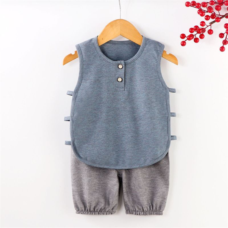 New Summer Baby Girls Clothes Children Boys Casual Vest Shorts 2Pcs/Sets Infant Outfits Toddler Sports Costume Kids Tracksuits
