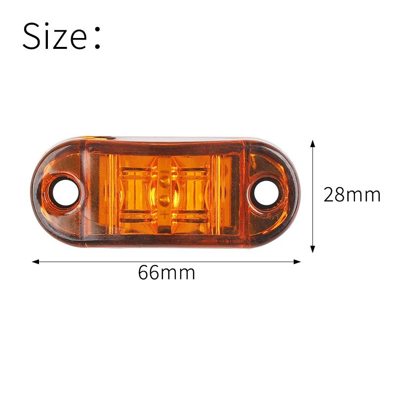 For Trailer Truck Caravan Side Clearance Marker Lamp Warning Lights LED Side Marker Lamp