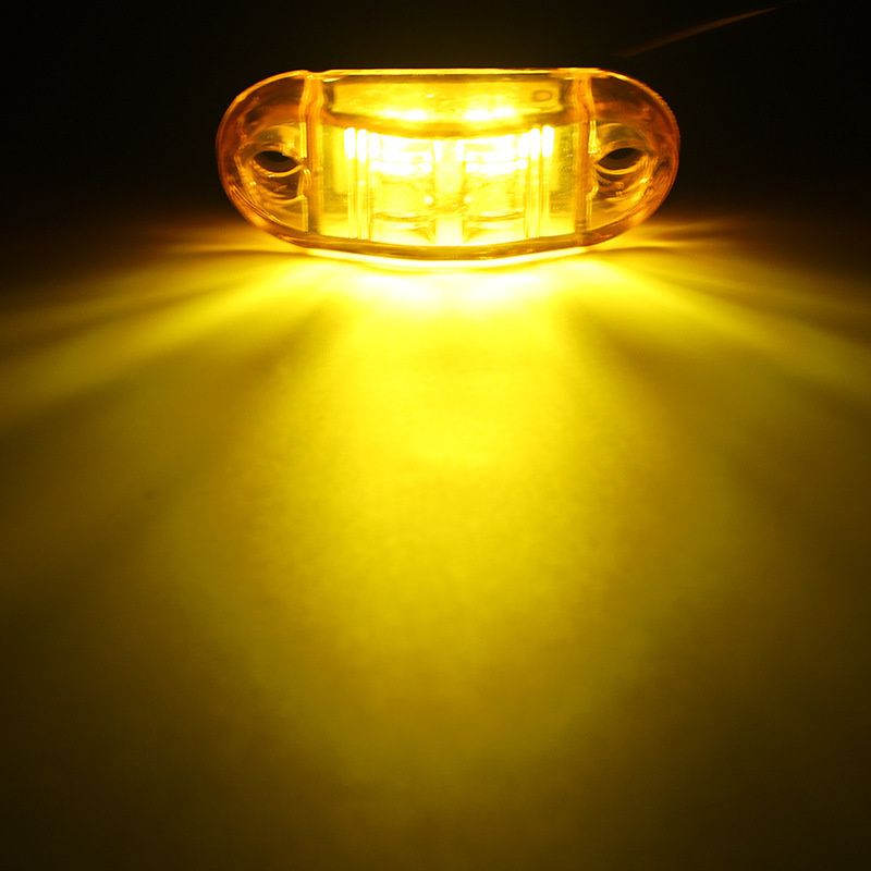 For Trailer Truck Caravan Side Clearance Marker Lamp Warning Lights LED Side Marker Lamp