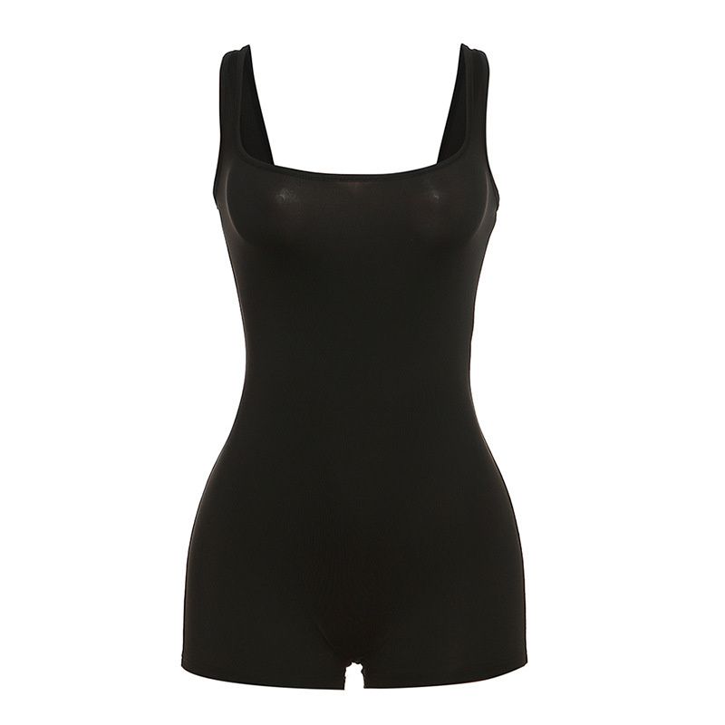 Women's Sexy Backless Tank Rompers Top Bodycon One Piece Halter Sleeveless Bodysuit  Short Jumpsuits