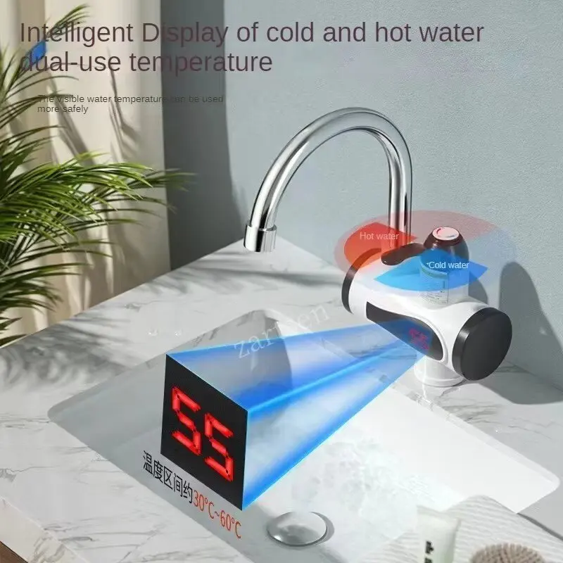 Electric Kitchen Water Heater Tap Instant Hot Water Faucet Heater Cold Heating Faucet Tankless Instantaneous Water Heater
﻿