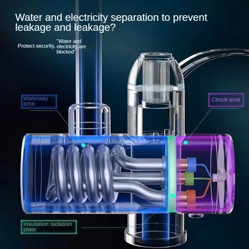 Electric Kitchen Water Heater Tap Instant Hot Water Faucet Heater Cold Heating Faucet Tankless Instantaneous Water Heater
﻿
