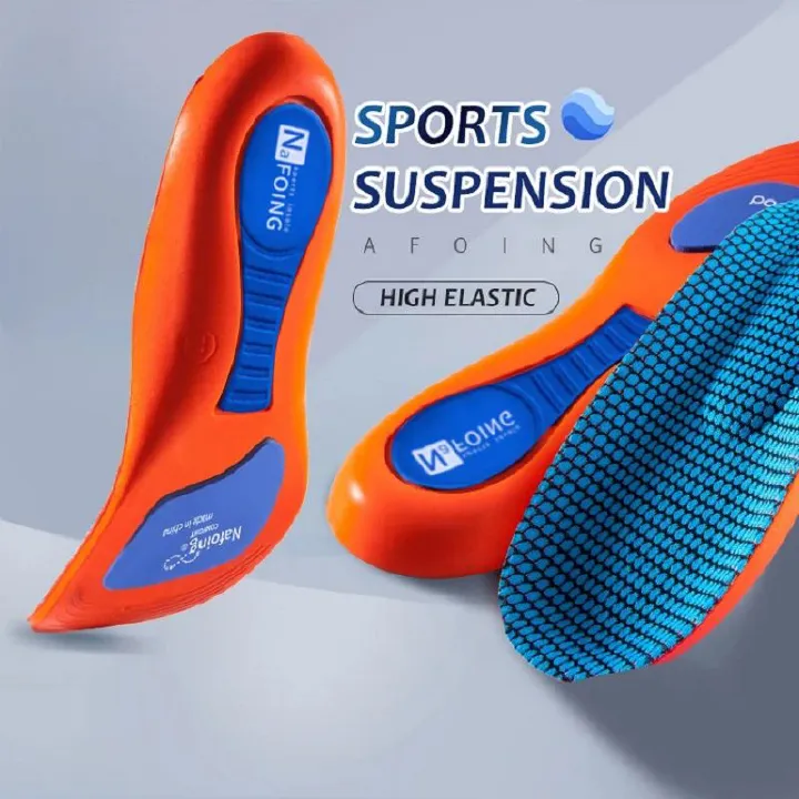 Sport Orthopedic Insoles for Feet Men Women EVA Breathable Shock Absorption Insole for Running Basketball Sport Care Pads