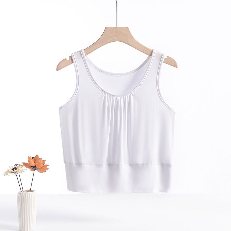 Thin  Halter Vest Short Base Layer Summer Top Mom Sweatshirt New Women's Vest
