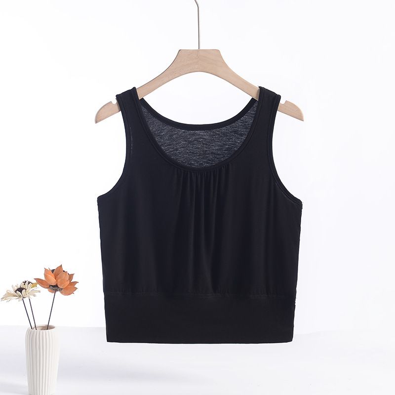 Thin  Halter Vest Short Base Layer Summer Top Mom Sweatshirt New Women's Vest