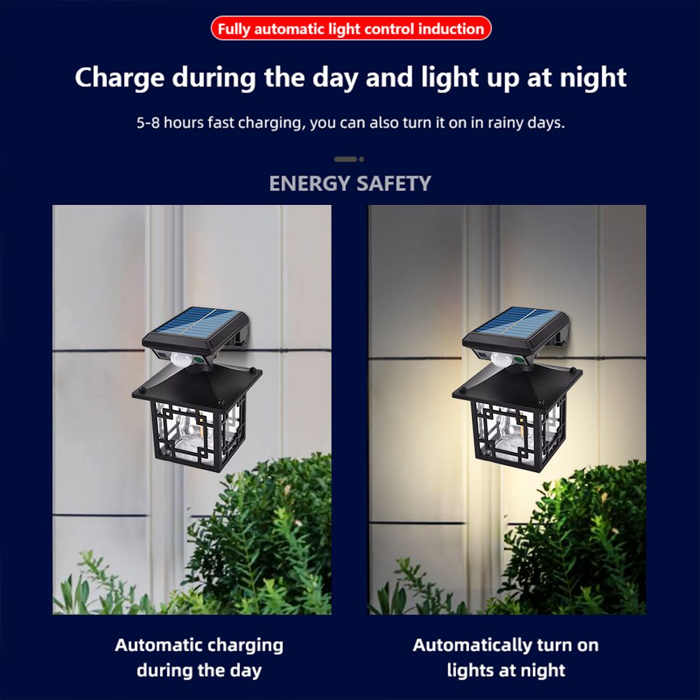 Motion Sensor Wall LED Lamp IP65 Waterproof Garden Security Wall Light Motion Intelligent Sensor Light for Yard Patio Pathway