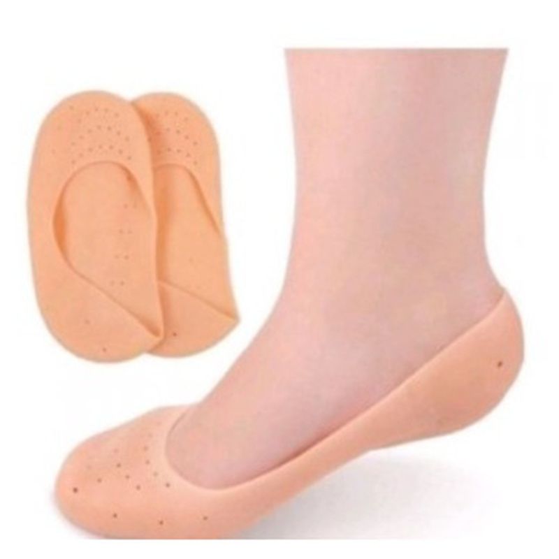 Silicone Insole Gel Sock Foot CarePain Relief Crack Prevention Moisturize Dead Skin Removal Sock Sole Pads