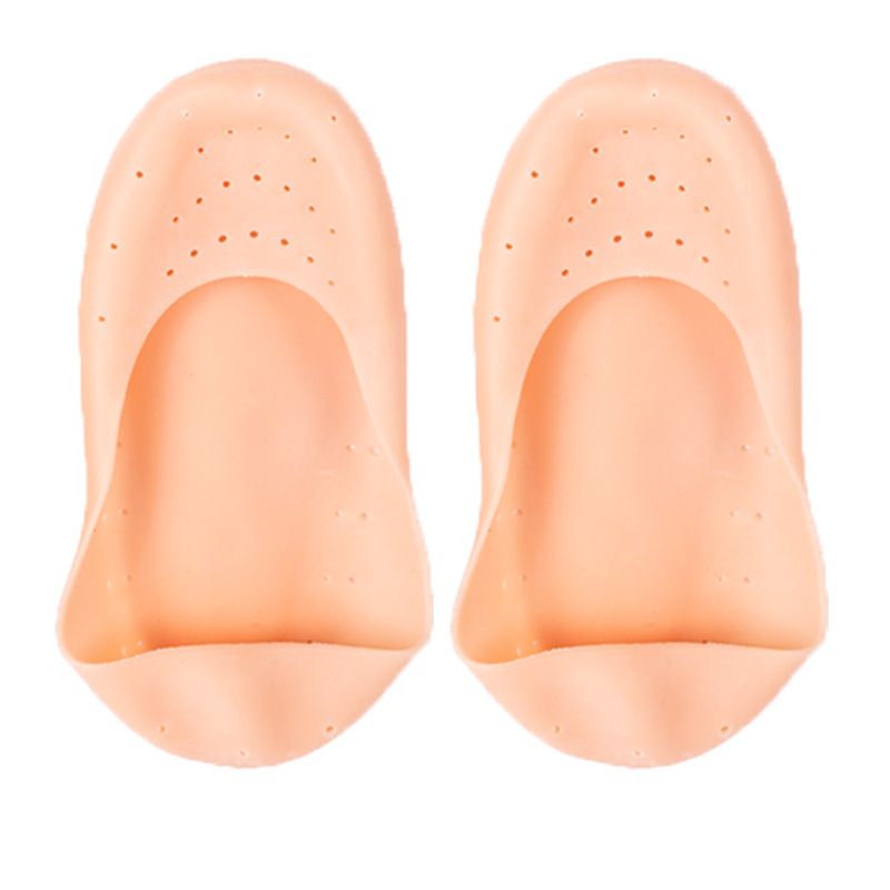 Silicone Insole Gel Sock Foot CarePain Relief Crack Prevention Moisturize Dead Skin Removal Sock Sole Pads