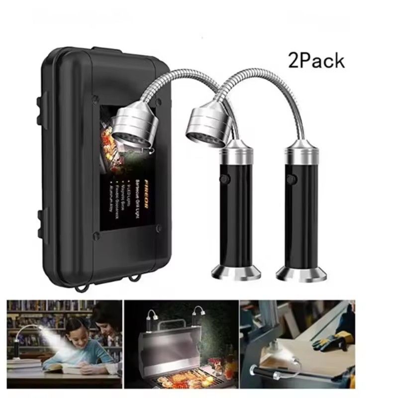 Portable Smart Touch LED Grill Light Lamp for BBQ Barbecue Grilling Outdoor Kitchen Accessories Tools 180 Degree Lighting Lamps