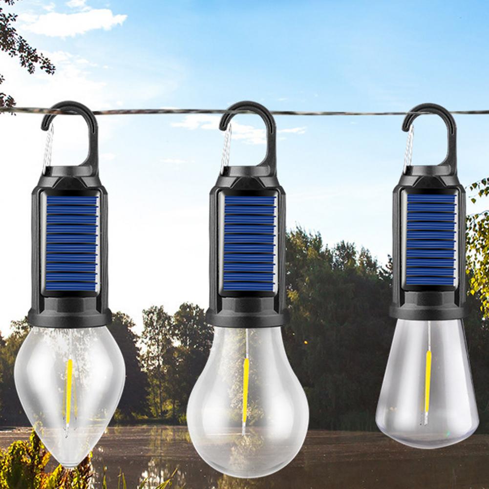 Solar Powered Camping Light Waterproof Flicker Free Tent Lamp Solar Power Emergency Light Bright LED Solar Lantern Outdoor Tools