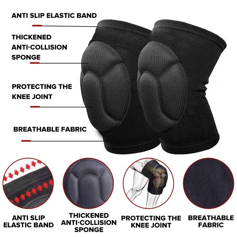 Knee Brace High Elastic Knee Protector for Sport KneePad Anti Collision and Turtle Shell Sponge Knee Guards