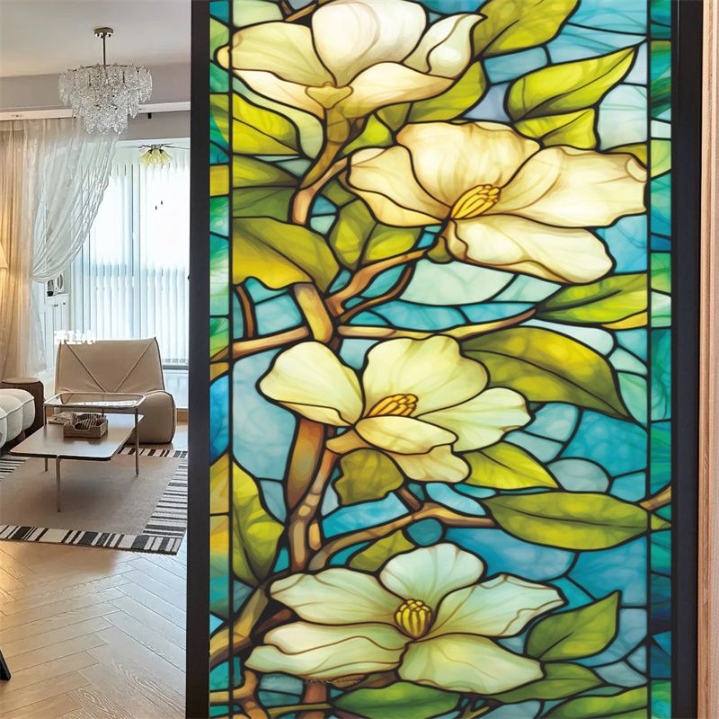Stained Glass Frosted Film static Cling Film bathroom Glass Window Decals For Windows Film