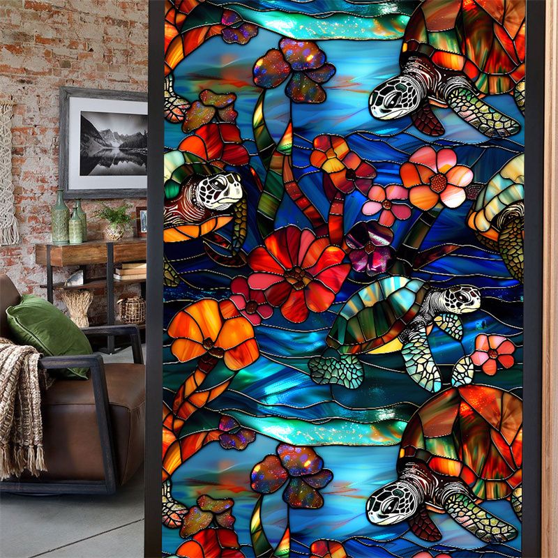 Stained Glass Frosted Film static Cling Film bathroom Glass Window Decals For Windows Film