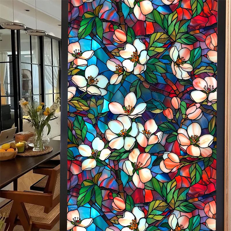 Stained Glass Frosted Film static Cling Film bathroom Glass Window Decals For Windows Film