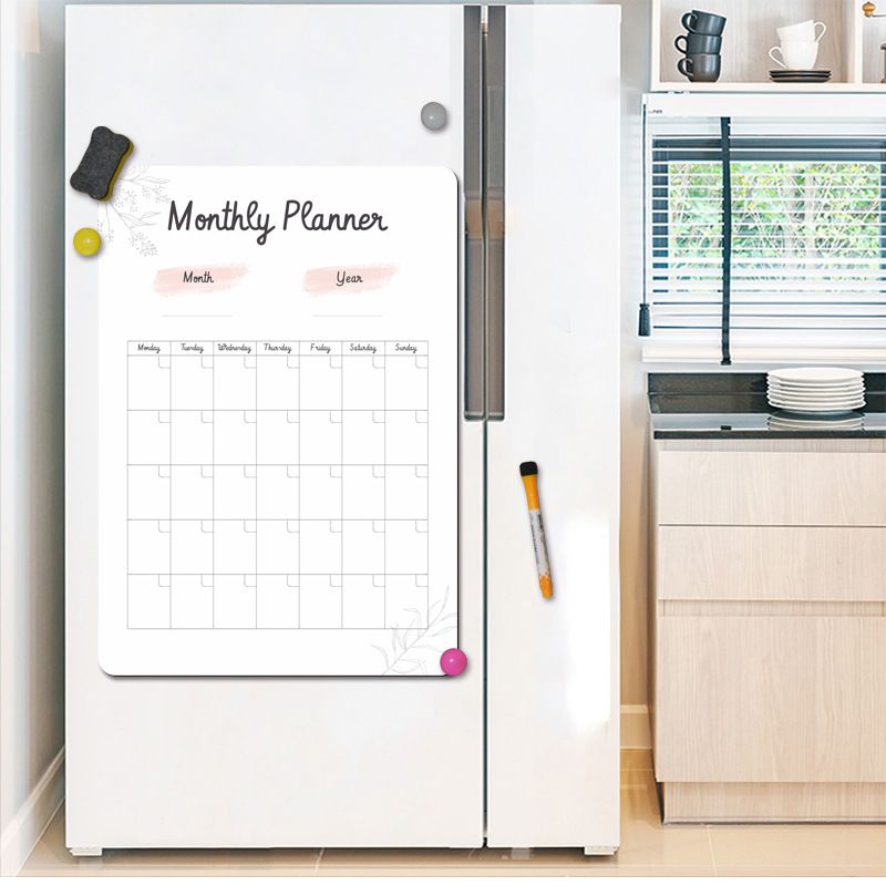 Magnetic Whiteboard Fridge Magnets Schedule Fridge Planner Writing Record Message Board Remind Memo