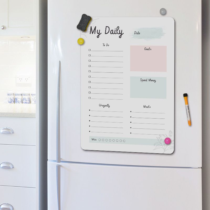 Magnetic Whiteboard Fridge Magnets Schedule Fridge Planner Writing Record Message Board Remind Memo