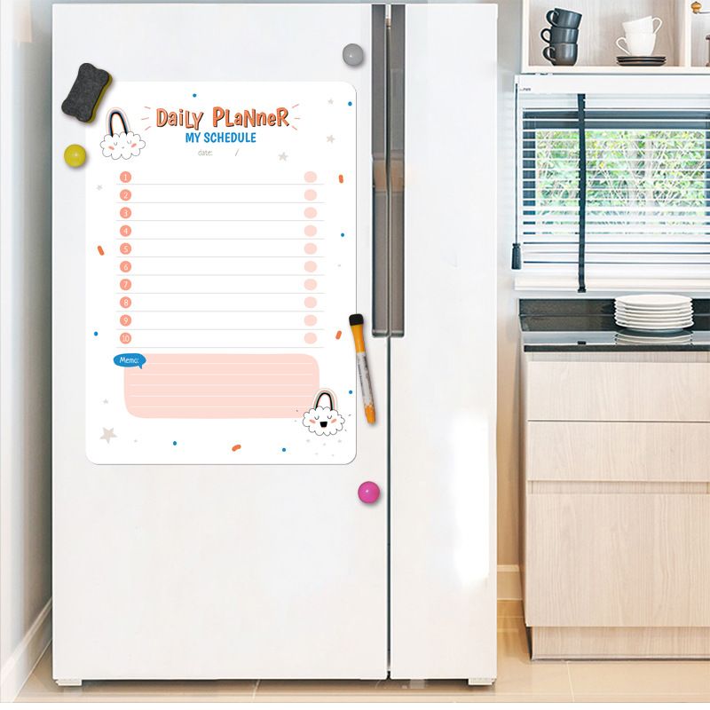 Magnetic Whiteboard Fridge Magnets Schedule Fridge Planner Writing Record Message Board Remind Memo