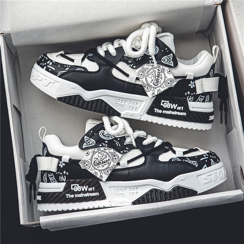 Fashion Bread Shoes Luxury Sneakers Men's Shoes Board Shoes Breathable Platform Sports Casualshoes