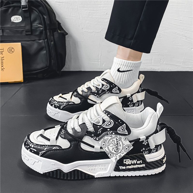 Fashion Bread Shoes Luxury Sneakers Men's Shoes Board Shoes Breathable Platform Sports Casualshoes