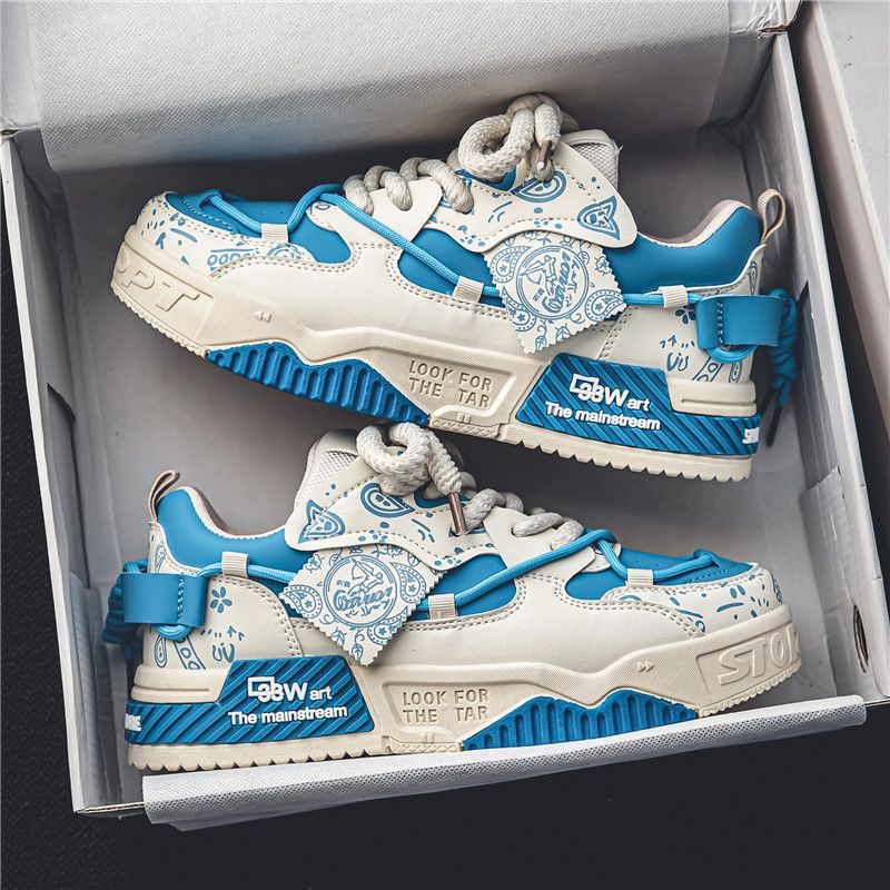 Fashion Bread Shoes Luxury Sneakers Men's Shoes Board Shoes Breathable Platform Sports Casualshoes