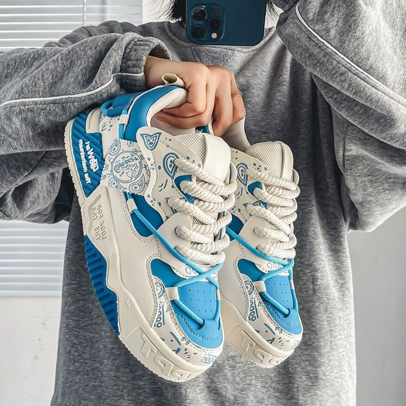 Fashion Bread Shoes Luxury Sneakers Men's Shoes Board Shoes Breathable Platform Sports Casualshoes