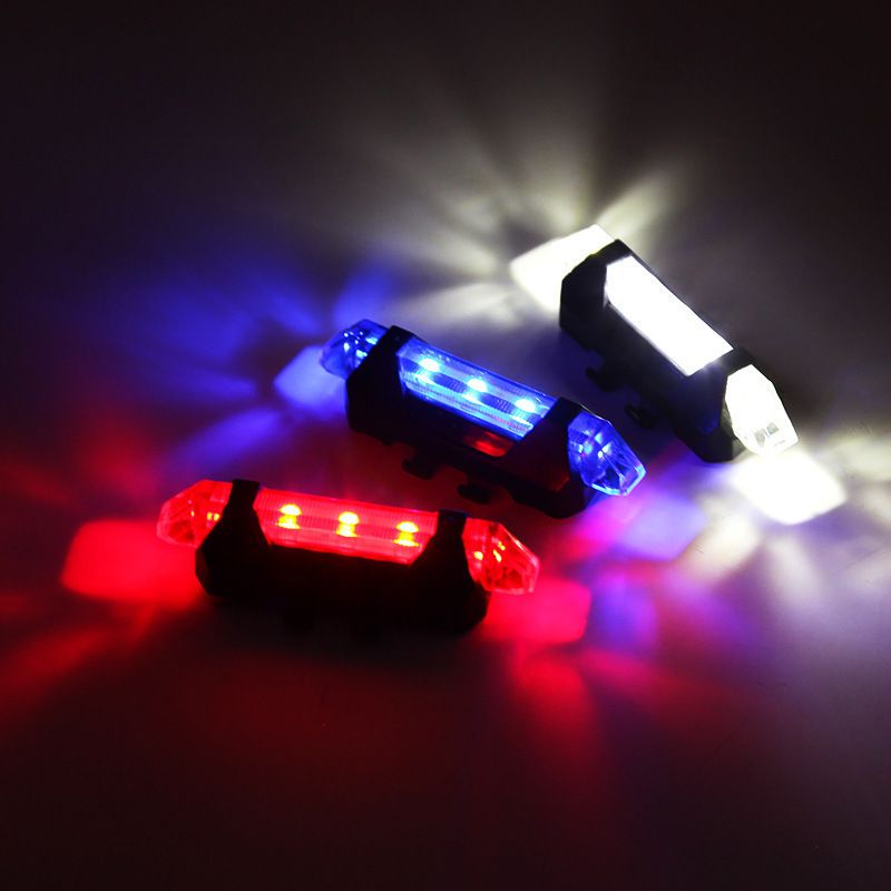 USB Rechargeable Waterproof Mountain Bike Lamp Warning Cycling Taillight Bike LED Headlight Tail Light For Electric Scooter