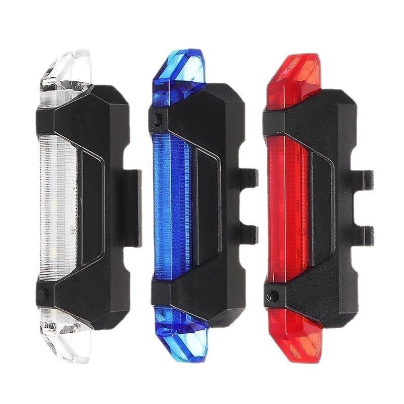 USB Rechargeable Waterproof Mountain Bike Lamp Warning Cycling Taillight Bike LED Headlight Tail Light For Electric Scooter