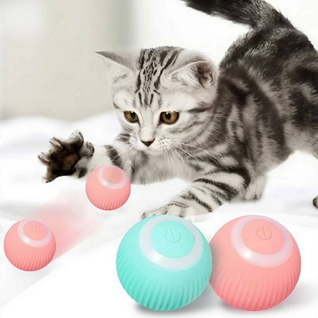 Cat Interactive Ball Training Self-moving Kitten Electric Cat Ball Toys Electronic Automatic Rolling Magic Ball Toys for Cat Cat