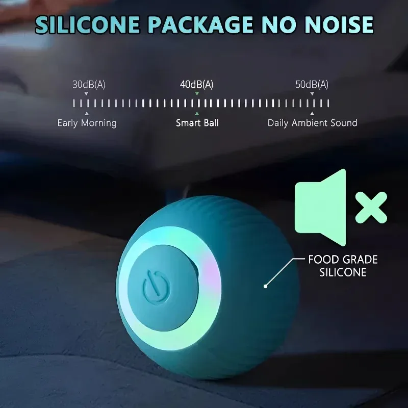 Cat Interactive Ball Training Self-moving Kitten Electric Cat Ball Toys Electronic Automatic Rolling Magic Ball Toys for Cat Cat