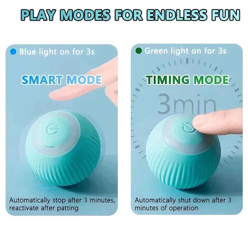 Cat Interactive Ball Training Self-moving Kitten Electric Cat Ball Toys Electronic Automatic Rolling Magic Ball Toys for Cat Cat