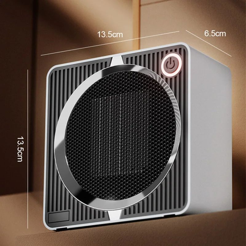 Electric Heater 500W Energy Efficient Space Heaters for Indoor PTC Ceramic Fast Heating Home Desk Fan Heater Hot Air Blower