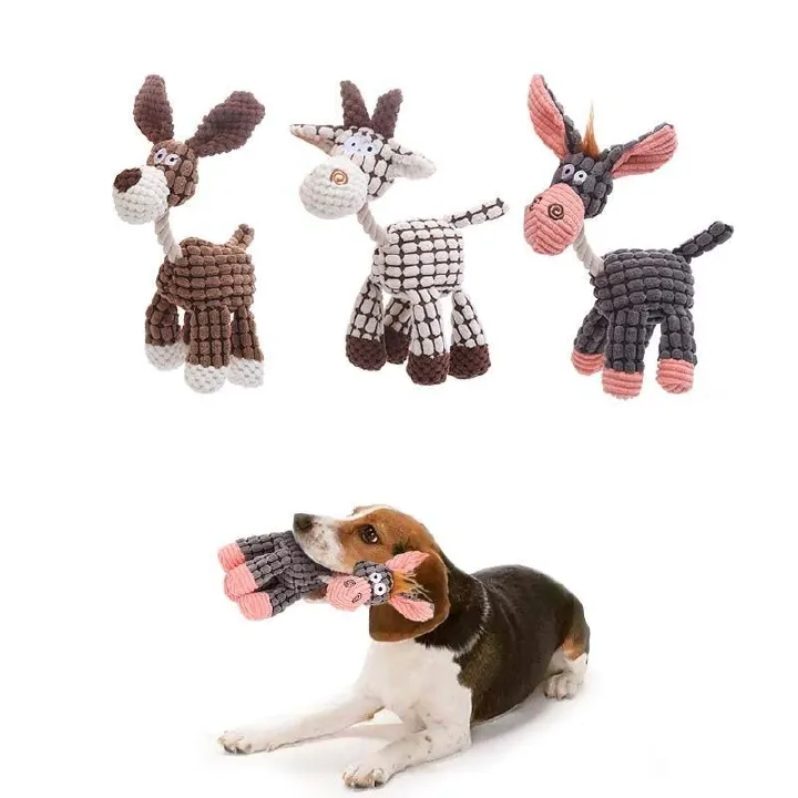 Cute Soft Squeaky Plush Puppy Toys, Small Puppy Chew Toys with Squeakers, Interactive Fun & Dental Cleaning for Your Pet