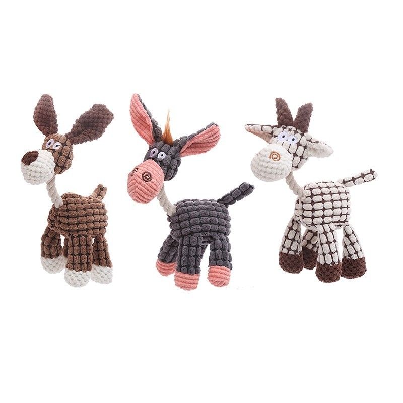 Cute Soft Squeaky Plush Puppy Toys, Small Puppy Chew Toys with Squeakers, Interactive Fun & Dental Cleaning for Your Pet