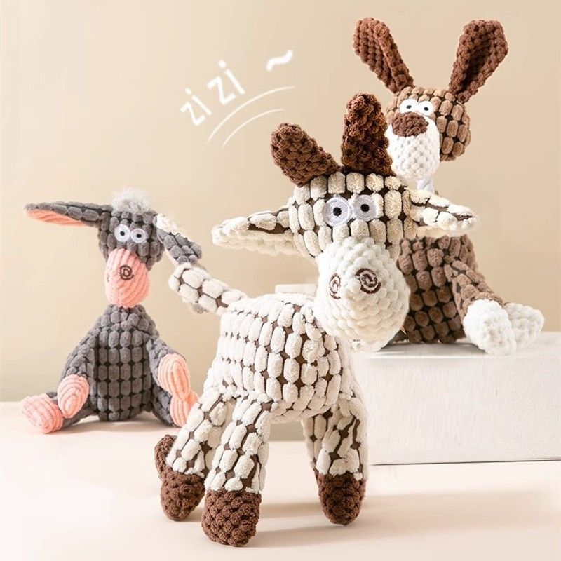 Cute Soft Squeaky Plush Puppy Toys, Small Puppy Chew Toys with Squeakers, Interactive Fun & Dental Cleaning for Your Pet