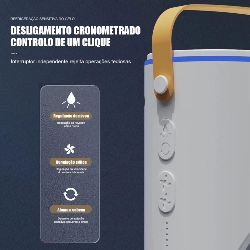 New Spray Air Conditioning Fan Dual Head Refrigeration Fan Household Portable Cooling Fandesktop Mini Electric Fan With Light