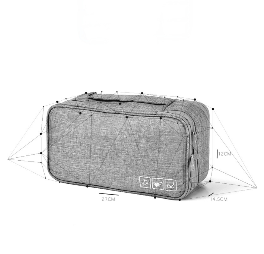 Travel Bra Underwear Organizer Bag Large Capacity Washable Portable Storage Case for Lingerie Toiletry