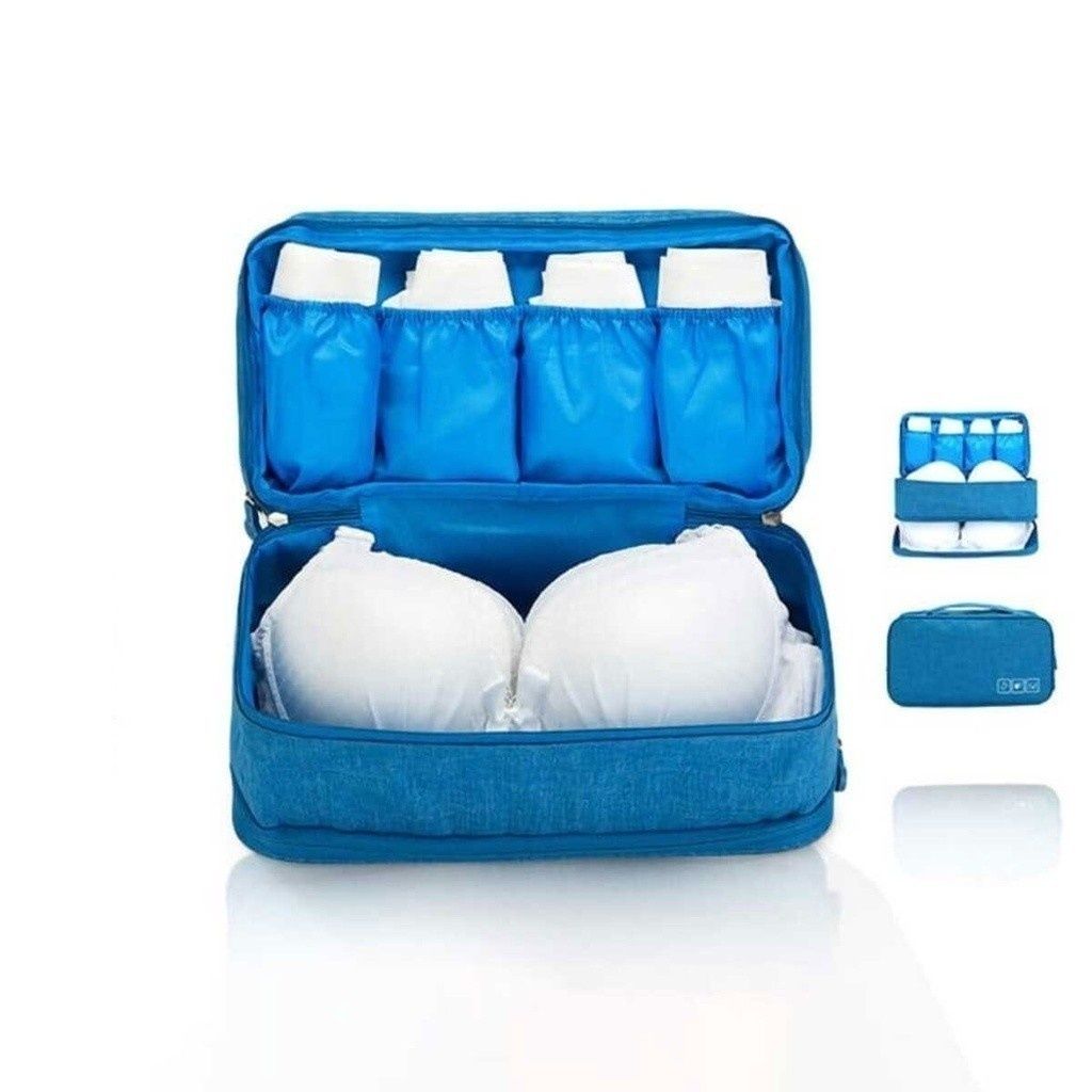 Travel Bra Underwear Organizer Bag Large Capacity Washable Portable Storage Case for Lingerie Toiletry