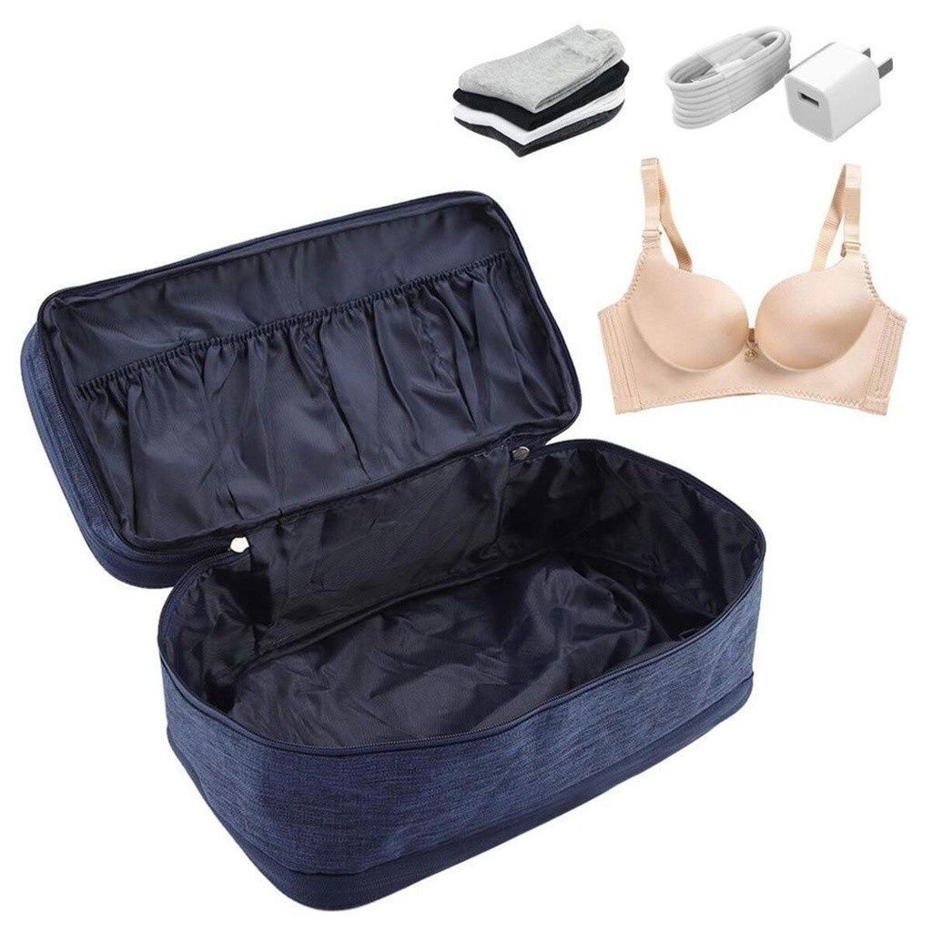 Travel Bra Underwear Organizer Bag Large Capacity Washable Portable Storage Case for Lingerie Toiletry