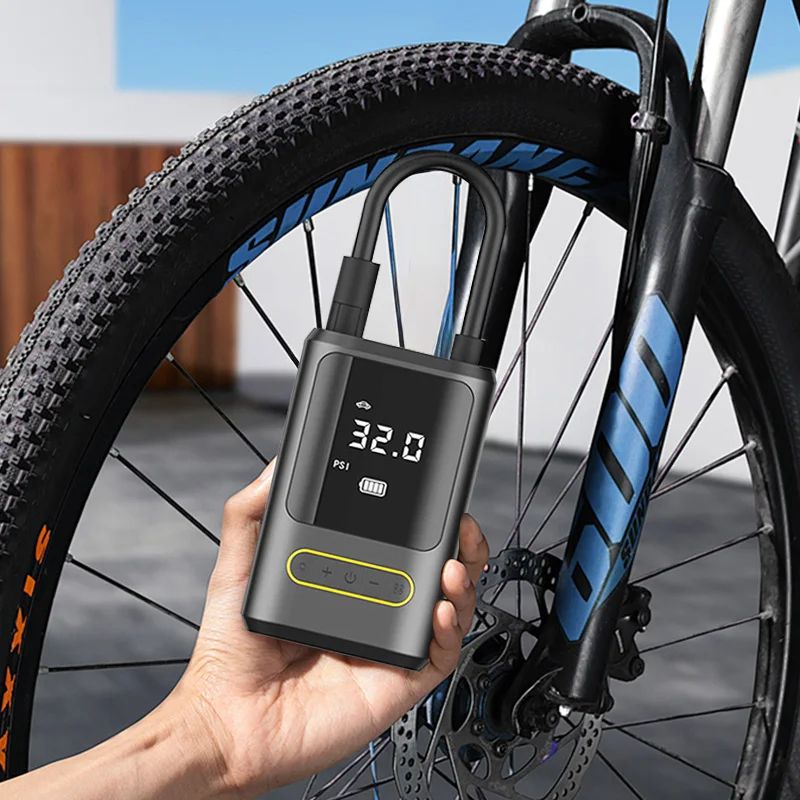 Tire Inflator Portable Air Compressor 150PSI Air Pump for Car Tires Emergency LED Light for Car Motorcycle Bike Ball