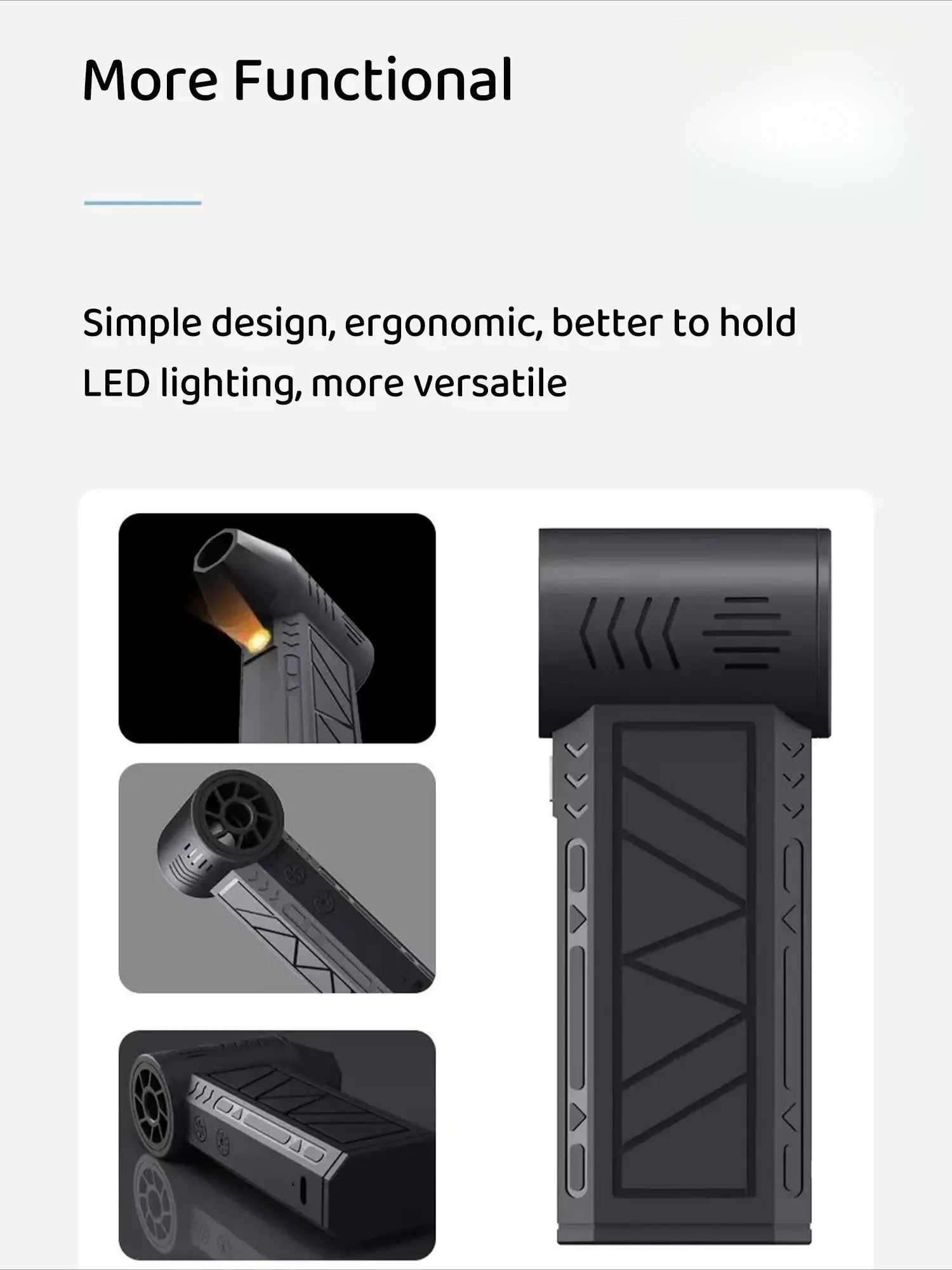 130000RPM Electric Dust Blower USB Charging Mini Turbo Violent Fan Brushless Motor Handheld Air Blower for Home Outdoor Car