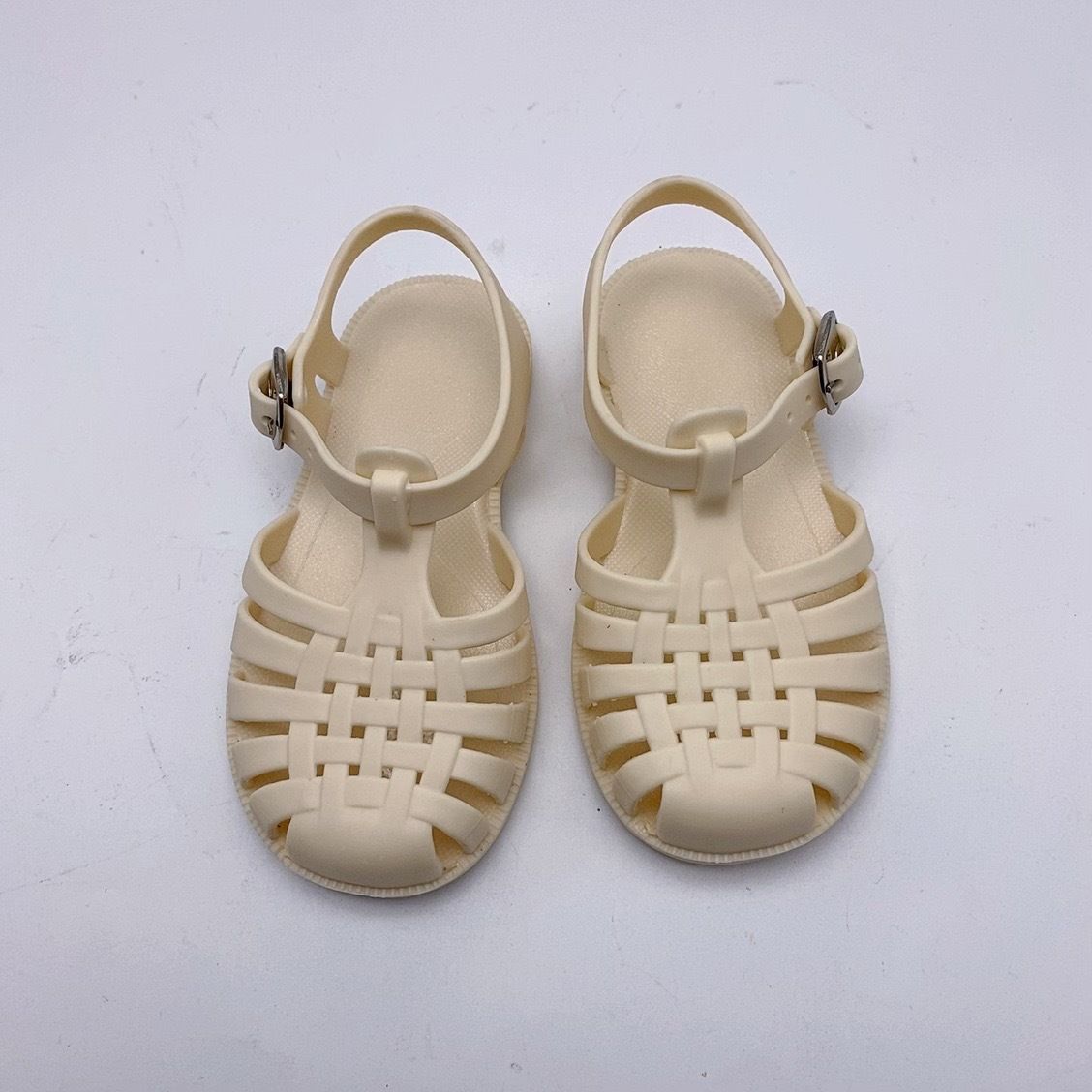 Summer Girls Boys Roman Sandals Kids Hollow Out Jellies PVC Outdoor Beach Children Baby Sandals Shoes Flat Soft Sole Antiskid