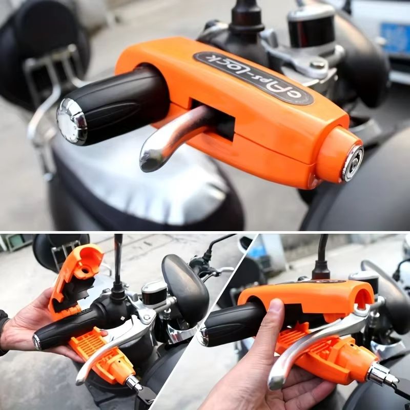 Portable Electric Bicycle Brake Handlebar Lock Universal Prevent Theft Handlebar Lock of Scooters and Motorcycles