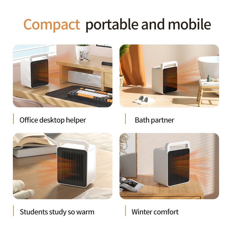 Small Space Heater Room Heater Desk Heater Tabletop Fireplace Space Heater Fast Heating Portable Heater For Office Home Desk