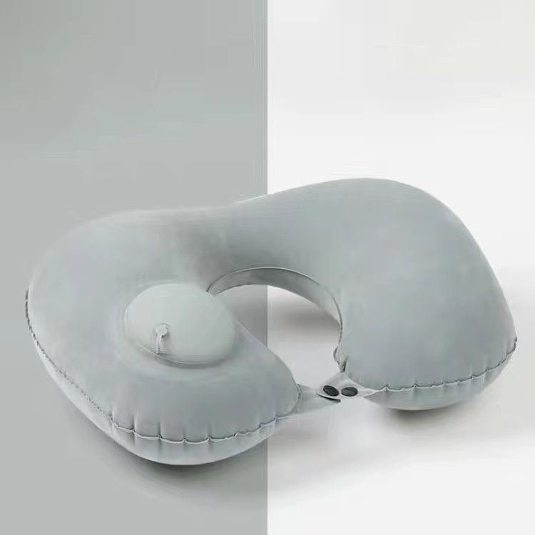 U-shaped Automatic Air Inflatable Pillow Neck Cushion Portable travel neck pillow Outdoor Travel cushion camping gear
