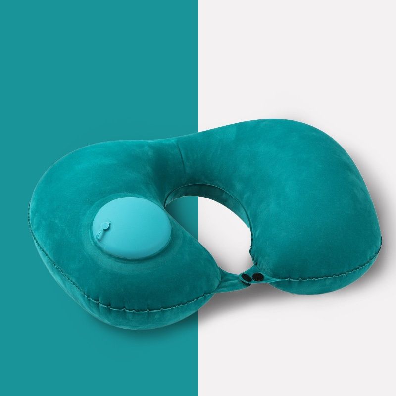 U-shaped Automatic Air Inflatable Pillow Neck Cushion Portable travel neck pillow Outdoor Travel cushion camping gear